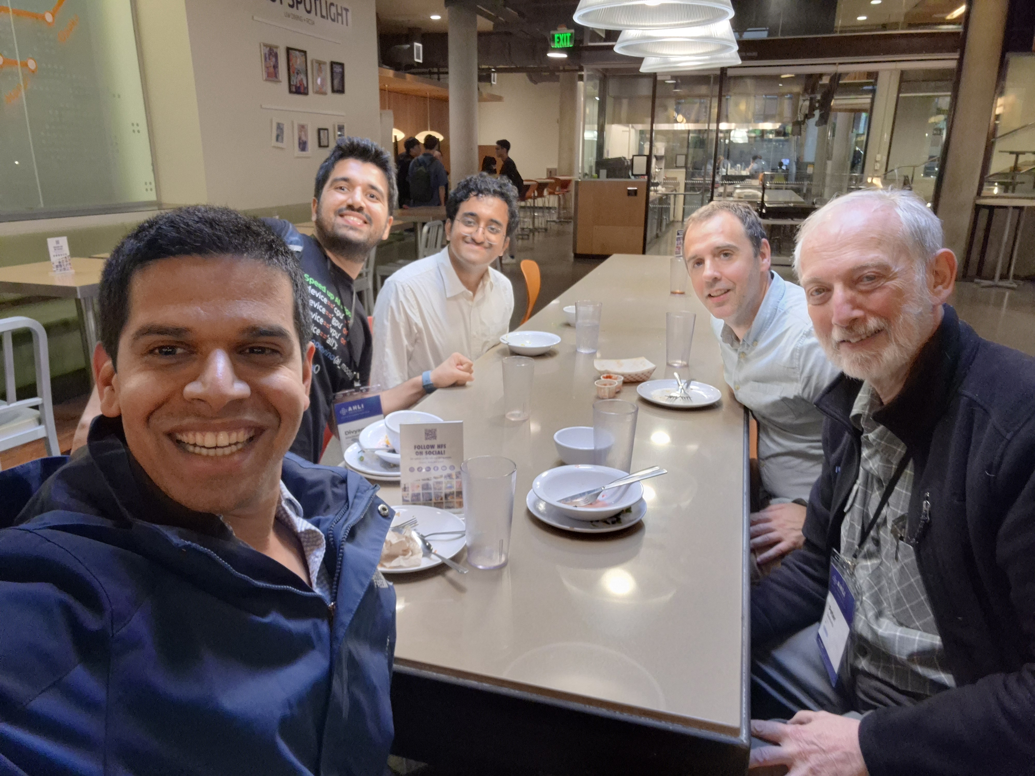 With Peter Szolovits and Tom Pollard from MIT